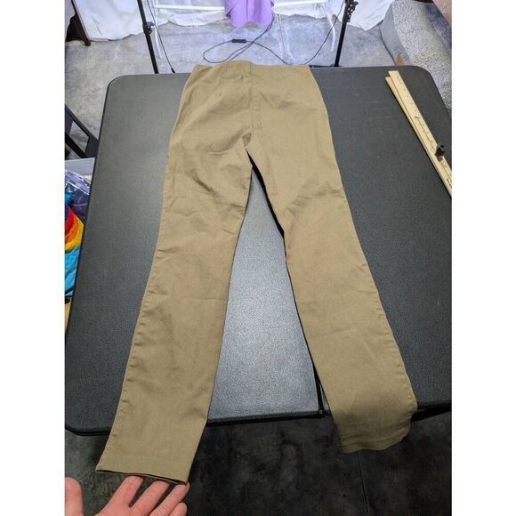 NWT H&M Skinny Fit High Waisted Trousers Leggings Treggings Large Beige Women's - Picture 5 of 7